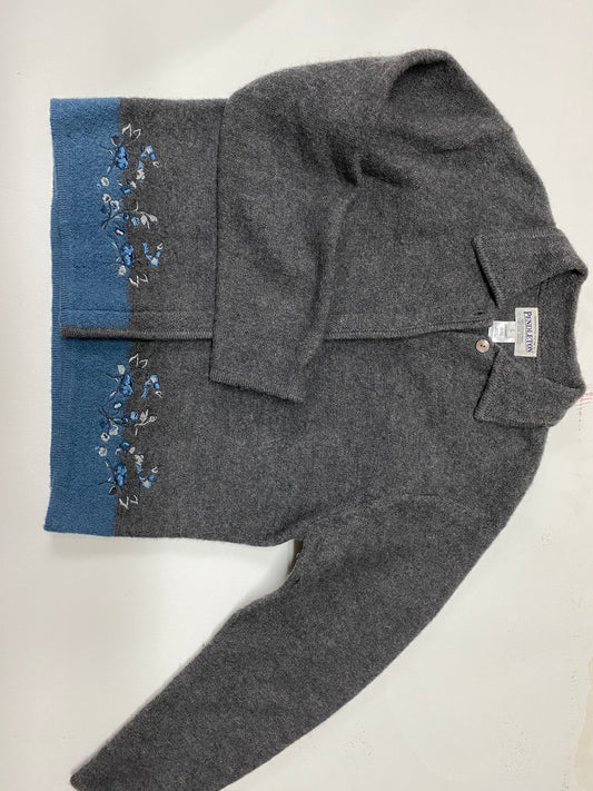 Pendleton Gray Wool Sweater Size L