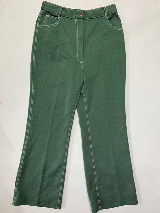 Sears Green Straight Leg Pants Size 14