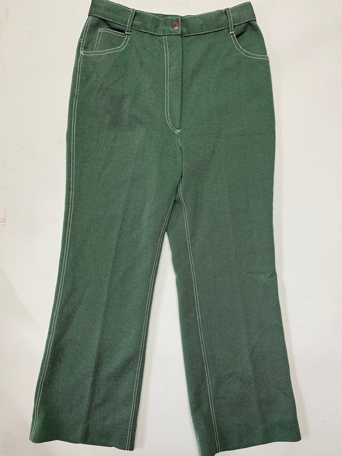 Sears Green Straight Leg Pants Size 14