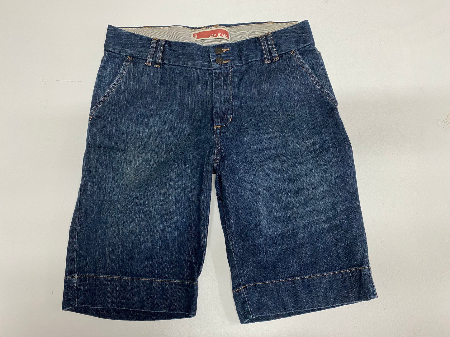 GAP Jeans Dark Wash Bermuda Shorts Size 8